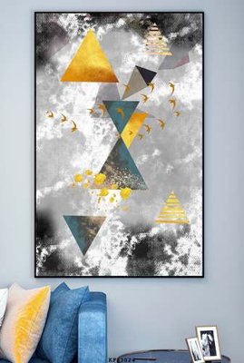 Download file gốc File tranh hiện đại pha lê gương KF83024 (in lụa) tranh 3D