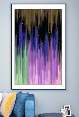 File in trần File tranh hiện đại pha lê gương KF83028 (bản gốc) mây trời