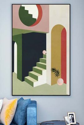 Download file gốc File tranh hiện đại pha lê gương KF83038 (in lụa) tranh 3D