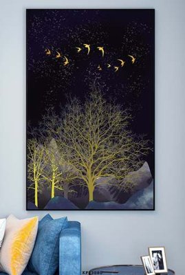 File gốc File tranh hiện đại pha lê gương KF83080 (AI/EPS) cho in ấn