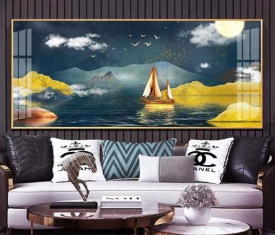 File ảnh File tranh hiện đại pha lê gương KF83091 (gốc) in quảng cáo ngoài trời