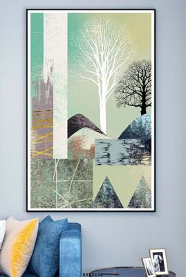 File gốc File tranh hiện đại pha lê gương KF83136 (in ấn) màu sắc trung thực