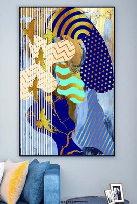 File gốc File tranh hiện đại pha lê gương KF83160 (in 3D) nghệ thuật