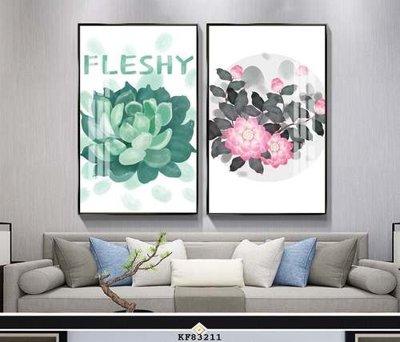 File tranh File tranh hiện đại pha lê gương KF83211 (gốc) phong cách tối giản