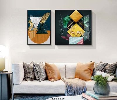 File in trần File tranh hiện đại pha lê gương KF83216 (bản gốc) đại dương