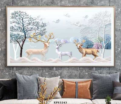 Tải về hình ảnh gốc File tranh hiện đại pha lê gương KF83243 sắc nét