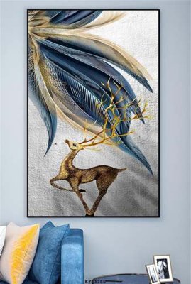 Download file gốc File tranh hiện đại pha lê gương KF83286 (in mica) trong suốt