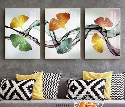 File tranh in trần 3D File tranh hiện đại pha lê gương KF83311 (ảnh gốc)