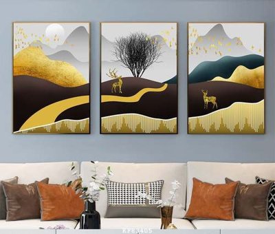 Download file File tranh hiện đại pha lê gương KF83405 (gốc) in mica đèn LED