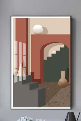 File tranh File tranh hiện đại pha lê gương KF83641 (gốc) in vải canvas