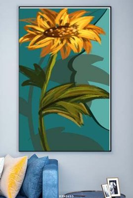 Hình ảnh file gốc File tranh hiện đại pha lê gương KF83653 cho in UV