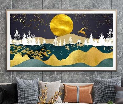 File tranh File tranh hiện đại pha lê gương KF83656 (bản gốc) treo tường