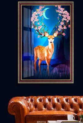 File gốc File tranh hiện đại pha lê gương KF83732 (vector) cho in ấn