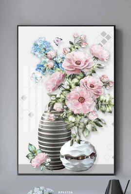 Download file gốc File tranh hiện đại pha lê gương KF83734 (in lụa) nghệ thuật