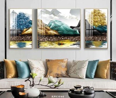 File gốc File tranh hiện đại pha lê gương KF83846 (trang trí) phòng làm việc