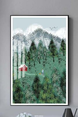 File ảnh File tranh hiện đại pha lê gương KF83862 (gốc) in poster