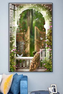 File tranh gốc File tranh hiện đại pha lê gương KF83941 (sắc nét từng chi tiết)