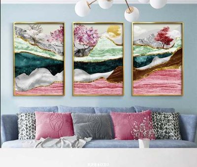 Tải về hình ảnh gốc File tranh hiện đại pha lê gương KF84030 sắc nét