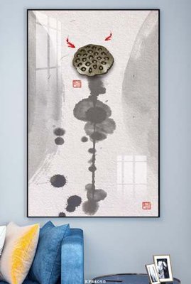 File in trần File tranh hiện đại pha lê gương KF84050 (bản gốc) mây trời