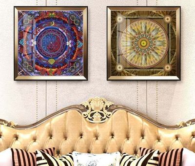 File PSD File tranh hiện đại pha lê gương KF84090 (bản gốc) dễ dàng edit