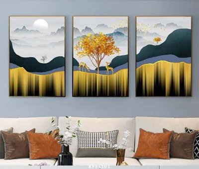 File gốc File tranh hiện đại pha lê gương KF84101 (in tráng gương) hiện đại