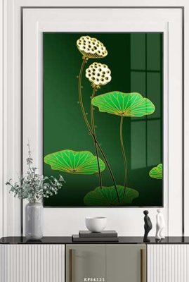 Ảnh gốc file in lụa File tranh hiện đại pha lê gương KF84121 chi tiết