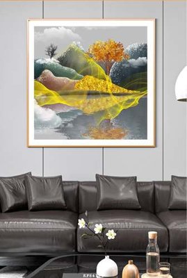 File tranh in trần File tranh hiện đại pha lê gương KF84124 (ảnh gốc siêu nét)