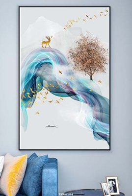 File PSD File tranh hiện đại pha lê gương KF84184 (gốc) tách lớp chi tiết