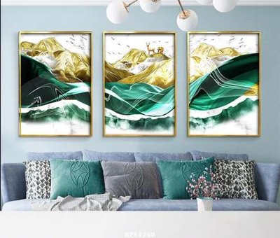 File in ấn File tranh hiện đại pha lê gương KF84260 chuyên nghiệp