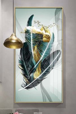 File in ấn File tranh hiện đại pha lê gương KF84309 (bản gốc) cao cấp