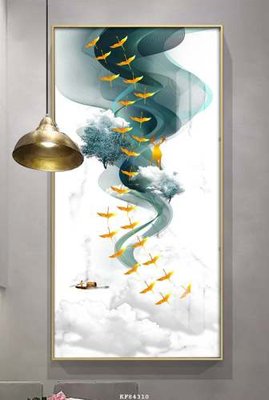 File PSD File tranh hiện đại pha lê gương KF84310 (gốc) cho designer