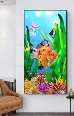 File tranh trang trí File tranh hiện đại pha lê gương KF90003 (file gốc)