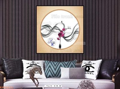 Ảnh gốc File tranh hiện đại pha lê gương KF90012 (độ nét cao) in tráng gương