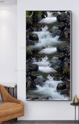 File PSD File tranh hiện đại pha lê gương KF90014 (gốc) nhiều lớp (multi-layer)