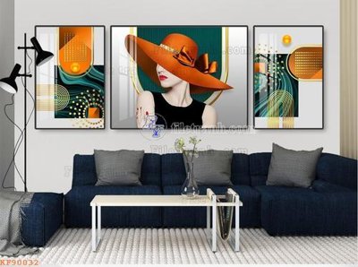 Cung cấp file tranh gốc File tranh hiện đại pha lê gương KF90032 độc quyền