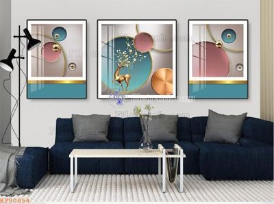 File gốc File tranh hiện đại pha lê gương KF90054 (AI/EPS) cho in ấn