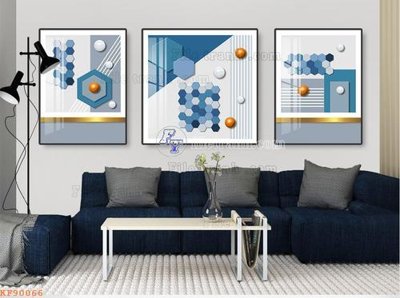 File in ấn File tranh hiện đại pha lê gương KF90066 (bản gốc) sắc nét