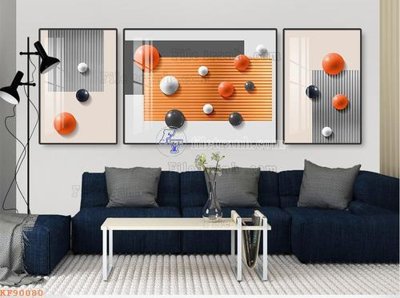 Tải file tranh gốc File tranh hiện đại pha lê gương KF90080 chất lượng cao