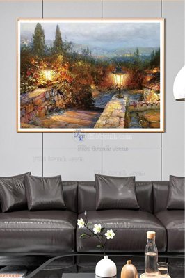 Download file gốc File tranh hiện đại pha lê gương KF90096 (in mica) trang trí