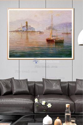 File tranh File tranh hiện đại pha lê gương KF90107 (gốc) in vải canvas