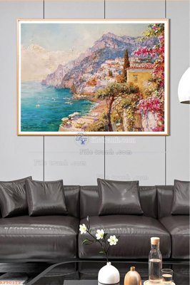 File in lụa File tranh hiện đại pha lê gương KF90113 (hoa văn) File tranh hiện đại pha lê gương KF90113