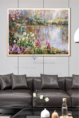 File PSD File tranh hiện đại pha lê gương KF90117 (gốc) nhiều lớp (multi-layer)