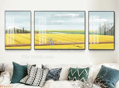 File gốc File tranh hiện đại pha lê gương KF90157 (bản quyền) cho in ấn