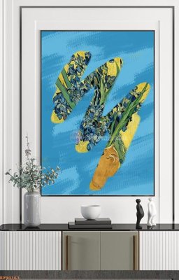 File tranh in mica File tranh hiện đại pha lê gương KF90163 (độ phân giải cao)