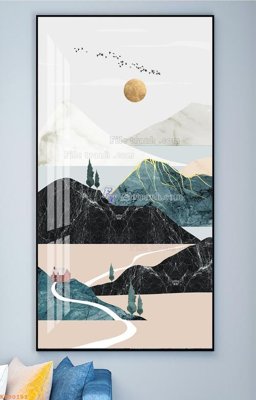 File tranh File tranh hiện đại pha lê gương KF90181 (ảnh gốc) sắc nét hoàn hảo