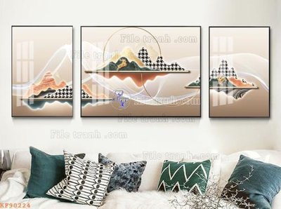 Mua file gốc File tranh hiện đại pha lê gương KF90224 (chất lượng) tại Filetranh.com