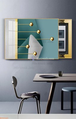 Tải file gốc File tranh hiện đại pha lê gương KF90343 (bản PSD) còn layer