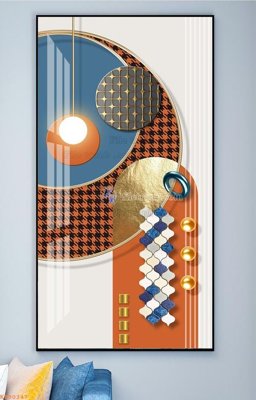 File ảnh File tranh hiện đại pha lê gương KF90347 (gốc) in Hiflex