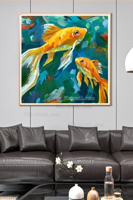 File tranh File tranh hiện đại pha lê gương KF90423 (bản gốc) in lụa 5D