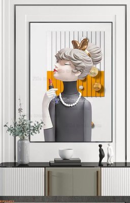 Tải file gốc File tranh hiện đại pha lê gương KF90452 (bản PSD) gốc